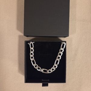 MEN'S 28" FIGARO NECKLACE WITH 7MM LINKS